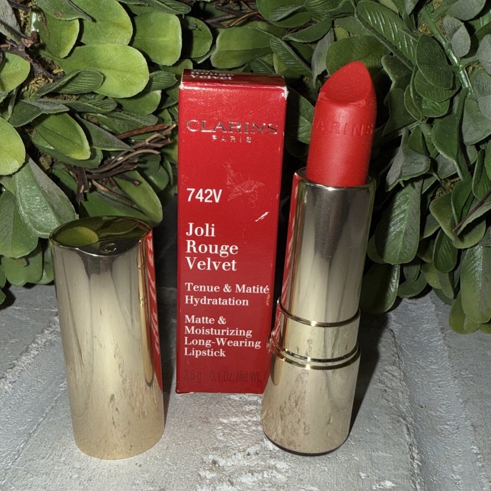 Clarins‎ Joli Rouge Velvet Lipstick 742V Matte/Moisturizing/Long Wearing